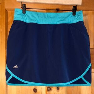 Adidas Navy and Aqua Athletic Skort